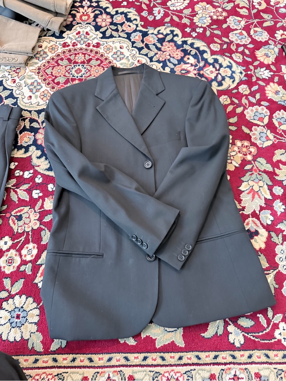 Hugo Boss Men's black Two-Button Suit